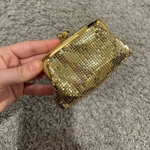 Whiting and Davis Vintage Gold Mesh Coin Purse